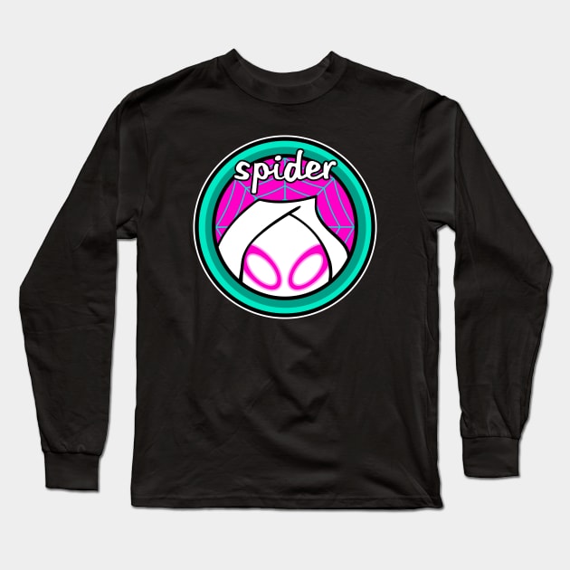 Spider (Gwen) Long Sleeve T-Shirt by Apgar Arts